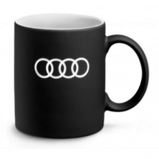 Cana ceramica colectie,neagra,originala Audi