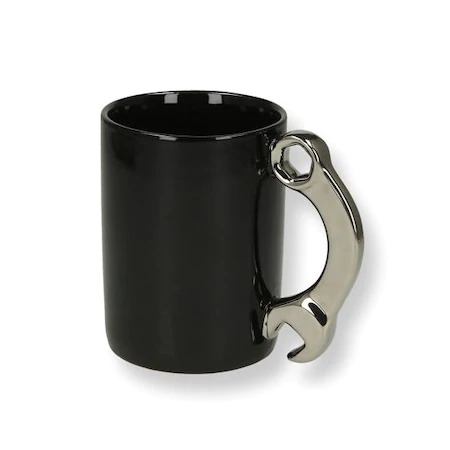 Cana cafea mecanic, ceramica,negra Cana cafea mecanic, ceramica,negra
