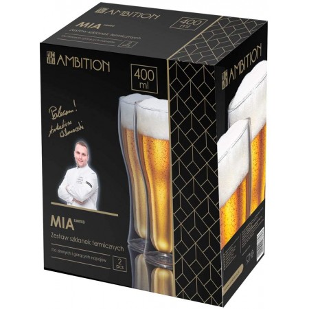 Set pahare colectie pentru bere ,perete dublu, termorezistente Set pahare colectie pentru bere ,perete dublu, termorezistente